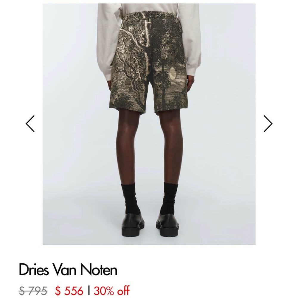Dries Van Noten Viscose Shorts NEW